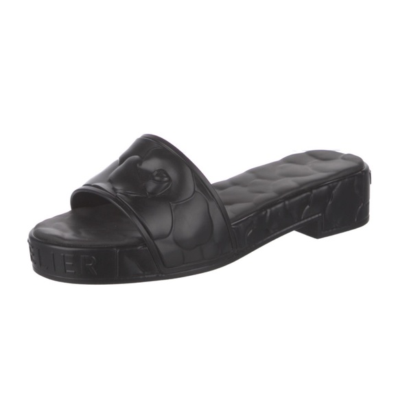 VALENTINO GARAVANI Platform Sculpted Mules Black Sandal Eur 41 - Picture 5 of 5